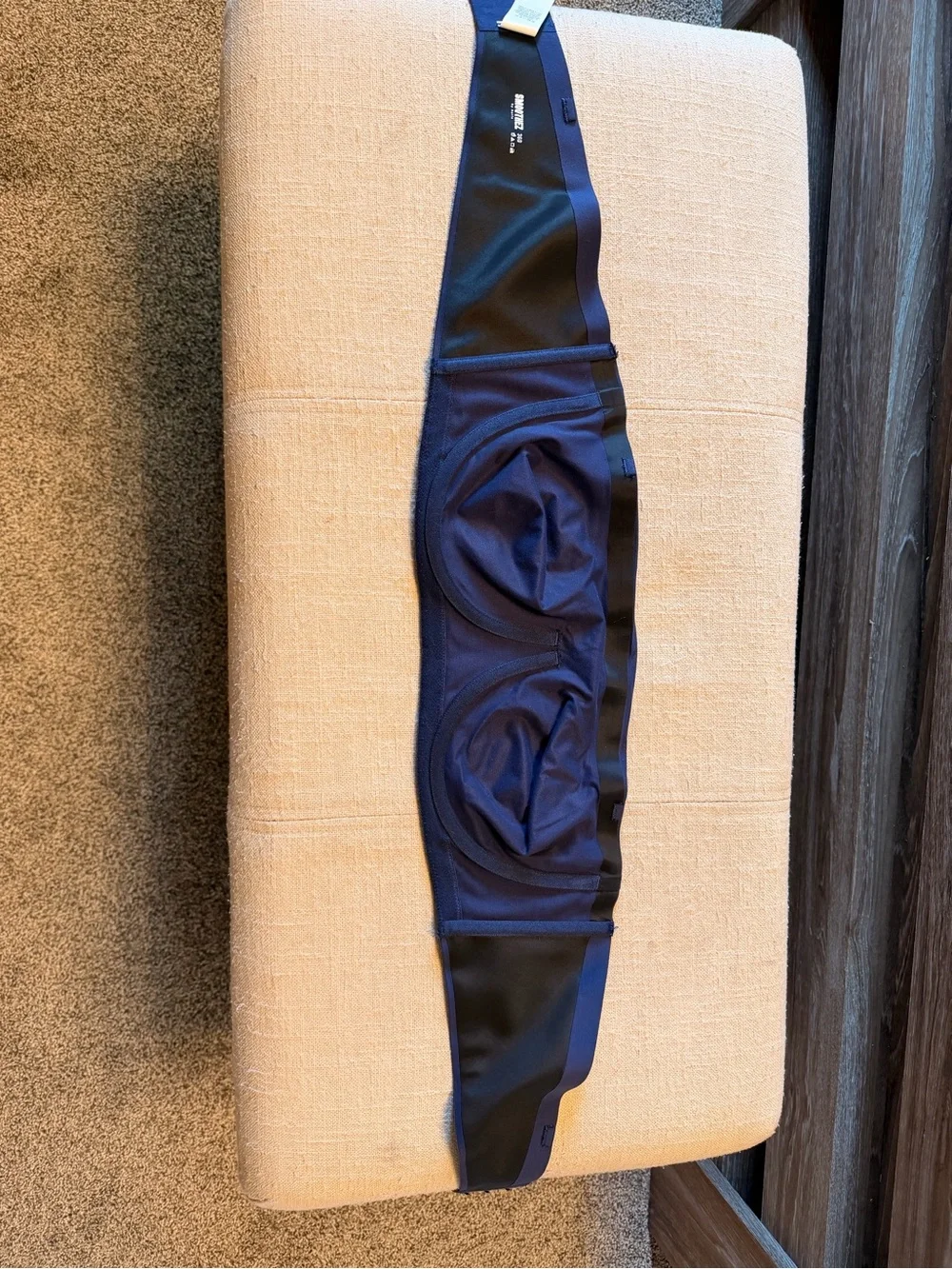 aerie SmoothEZ Bandeau in Navy and Black